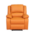 Оранжевый цвет, ледящий дешевый кожаный однослойный диван